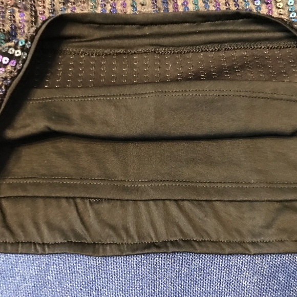 COPY - H&M Divided Women’s Black Sequin Crop Top M - Picture 4 of 4